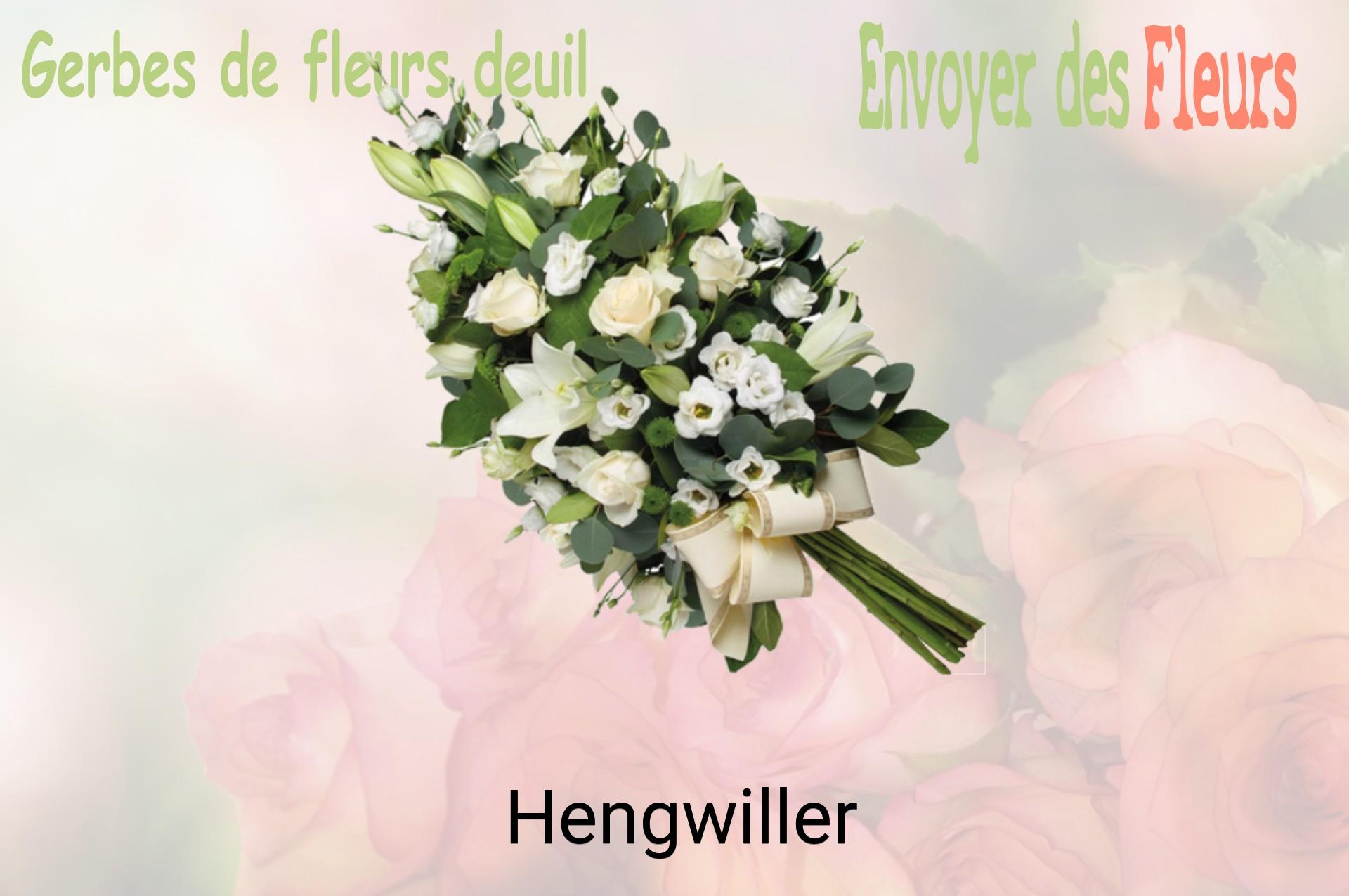 Gerbe de fleurs de deuil livrée à Hengwiller